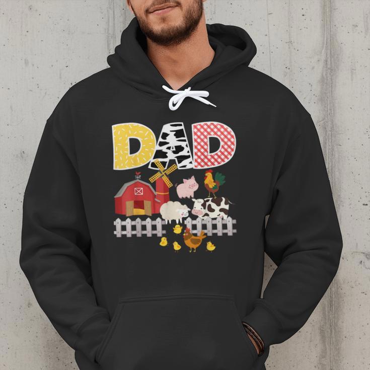 Dad Birthday Boy Farm Animal Farming Farmer Family B-Day Men Hoodie