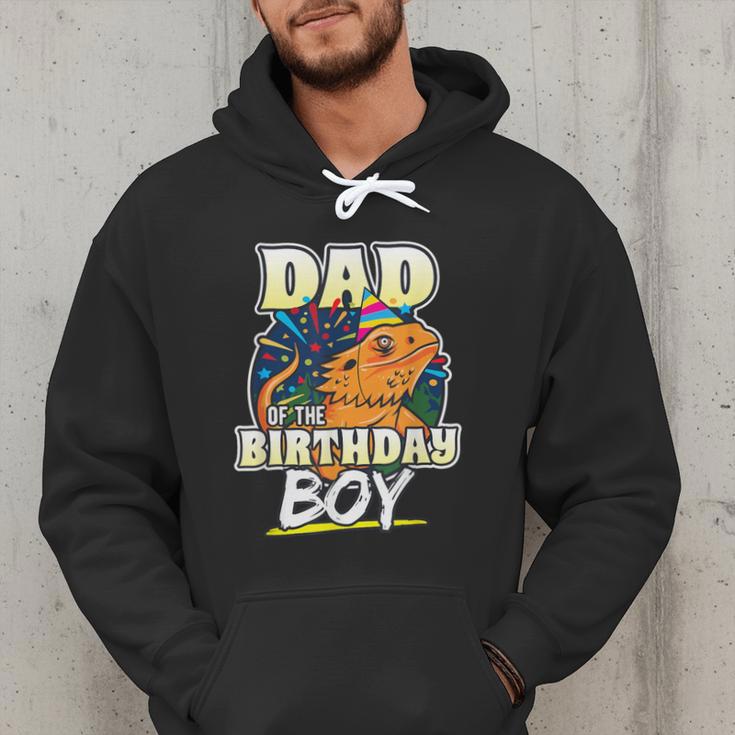 Dad Of Birthday Boy Kids Reptile Birthday Party Men Hoodie