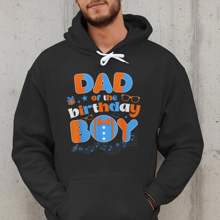Dad Of The Birthday Boy Matching Family Blippy Men Hoodie