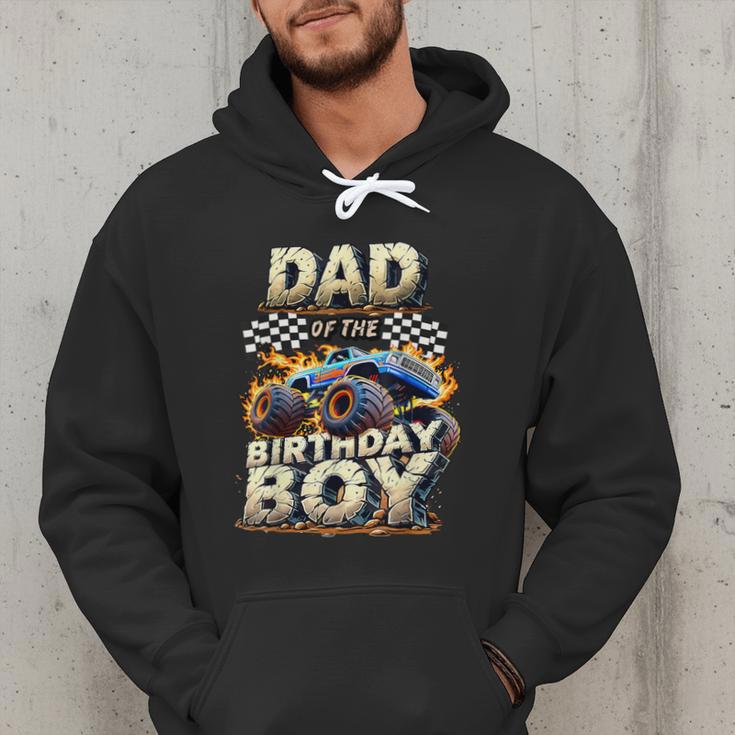 Dad Of The Birthday Boy Monster Truck Family Matching Party Men Hoodie