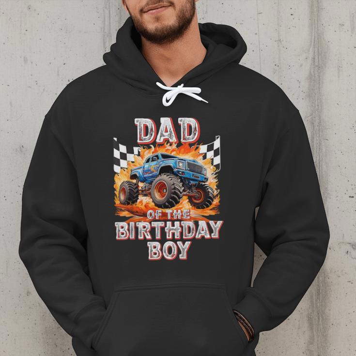 Dad Of The Birthday Boy Monster Truck Birthday Men Hoodie
