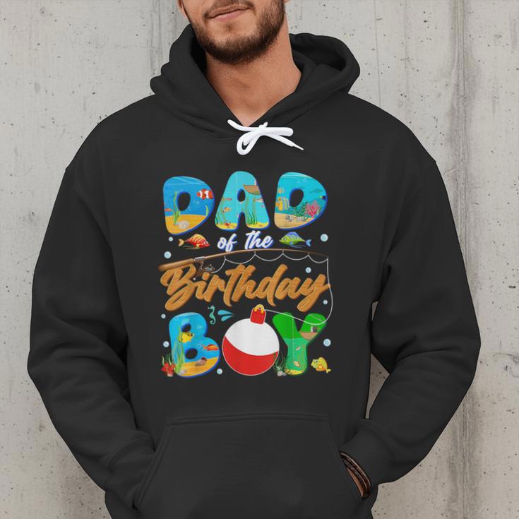 Dad Of The Birthday Boy Ofishally One Family Matching Party Men Hoodie