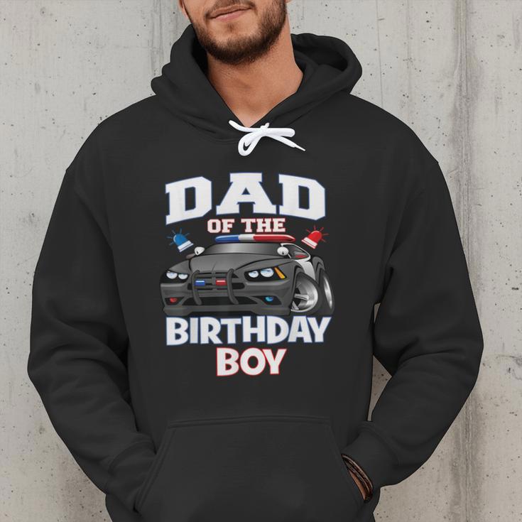 Dad Of The Birthday Boy Policeman Officer Party Men Hoodie
