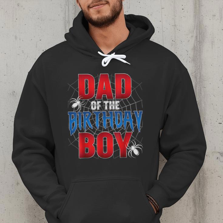 Dad Of The Birthday Boy Spider Web Birthday Party Matching Men Hoodie Dad Of The Birthday Boy Spider Web Birthday Party Matching Men Hoodie