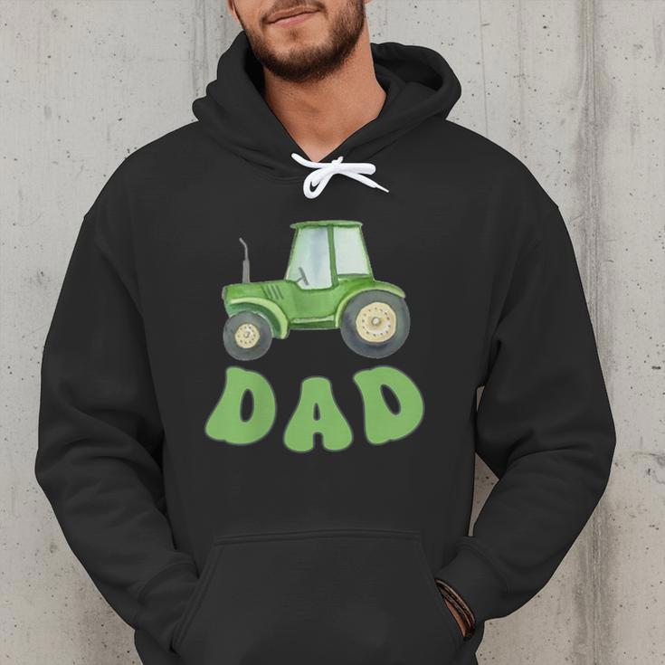Dad Of The Birthday Boy Tractor Farm Trucks Family Party Men Hoodie