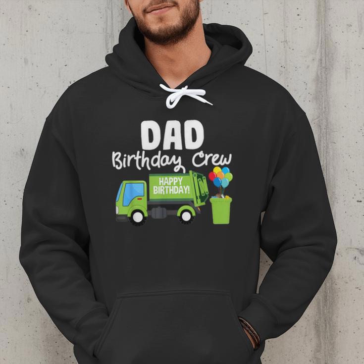 Dad Birthday Crew Garbage Truck Birthday Party T-Shirt Men Hoodie