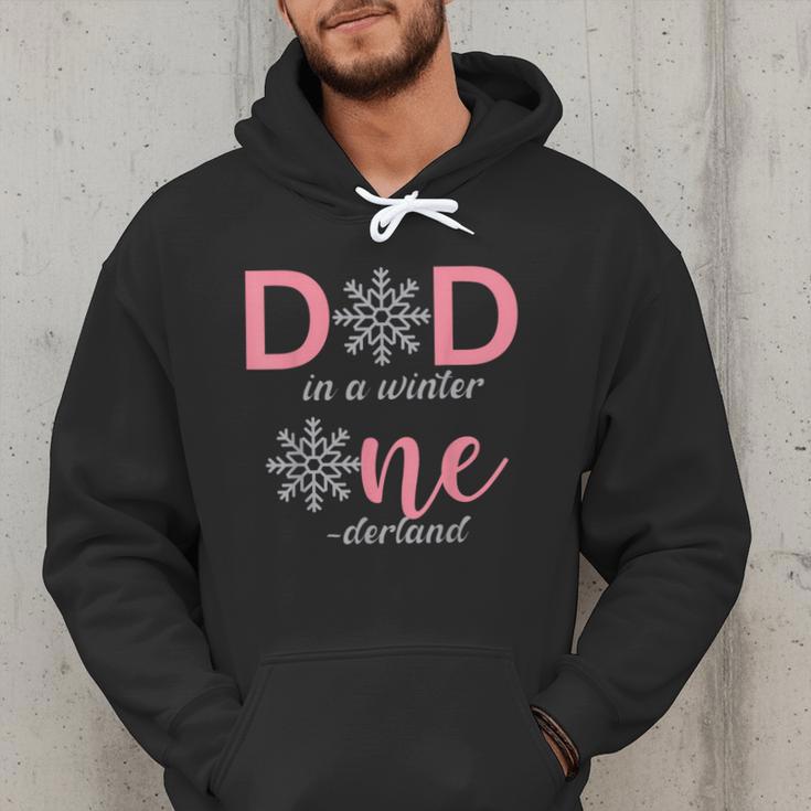 Dad Of The Birthday For Girl Winter Onederland 1st Birthday Men Hoodie
