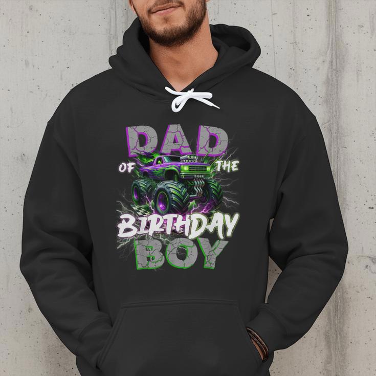 Dad Of The Birthday Monster Truck Family Matching Party Men Hoodie Dad Of The Birthday Monster Truck Family Matching Party Men Hoodie