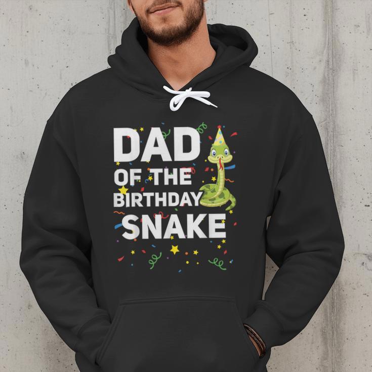 Dad Of The Birthday Snake Themed Birthday Party Men Hoodie