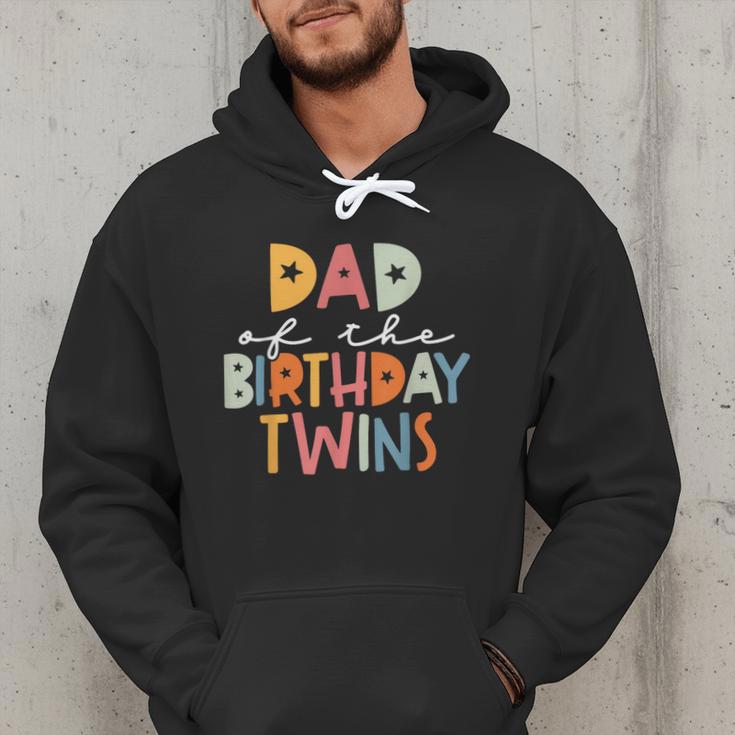 Dad Of The Birthday Twins Kids Great Daddy Of Twins Bday Men Hoodie