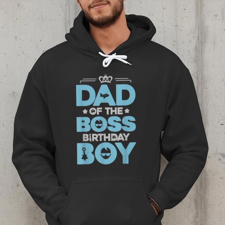 Dad Of The Boss Birthday Party Outfit Like A Boss Daddy Men Hoodie