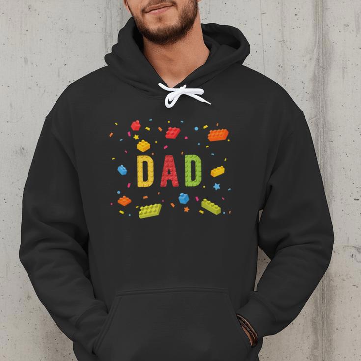 Dad Building Blocks Birthday Boy Men Hoodie