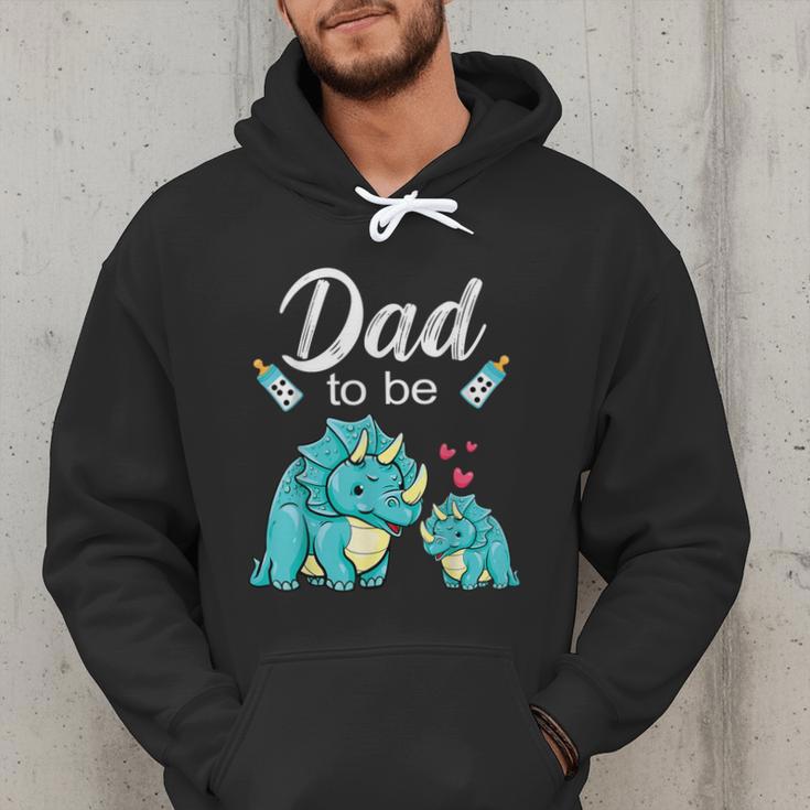 Dad To Be Dinosaur Baby Shower For Boy Men Hoodie