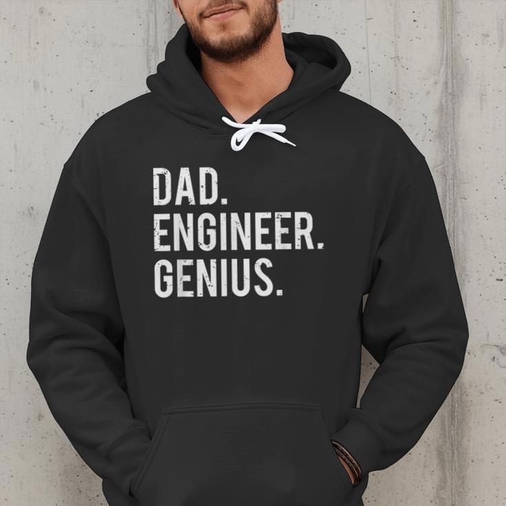 Dad Engineer Genius Cute Engineering Father Men Hoodie