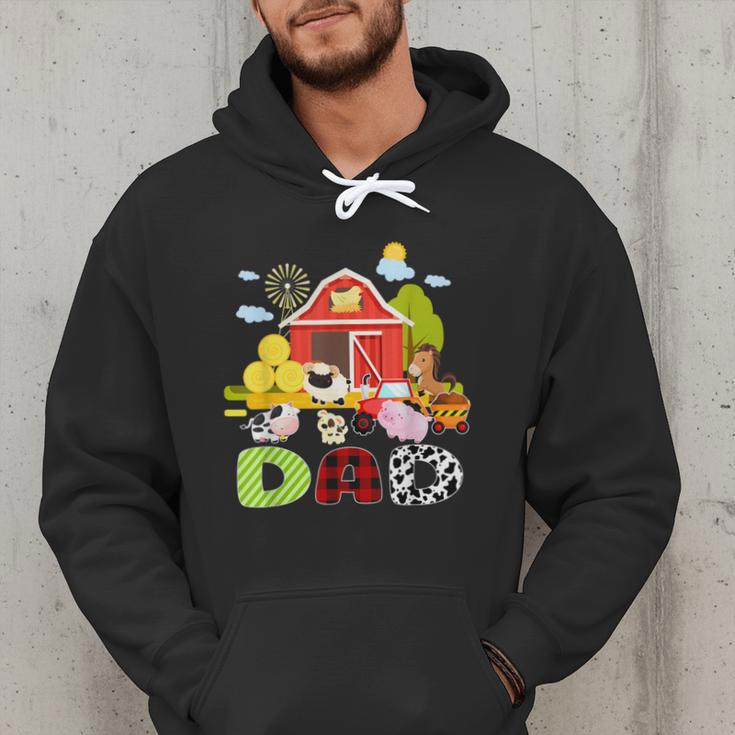 Dad Farm Animal Birthday Family Matching Party Men Hoodie