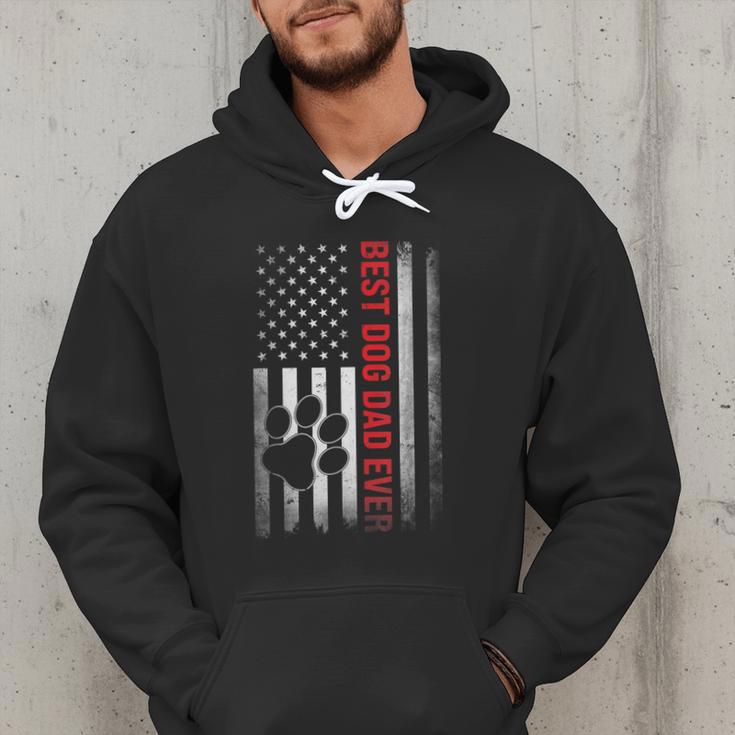 Dad Fathers Day Dog Dad Men Hoodie