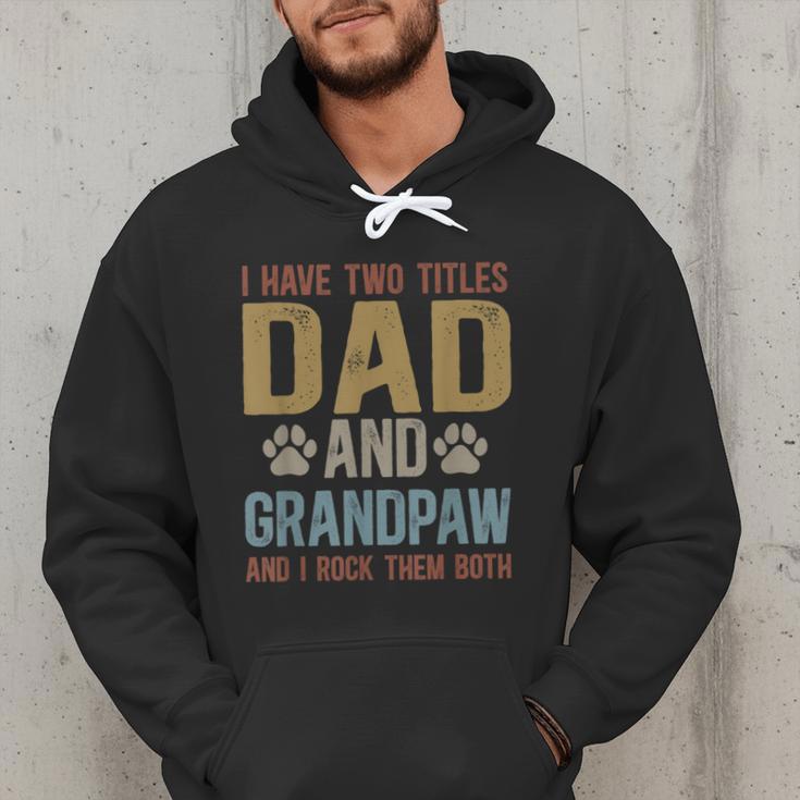 Dad And Grandpaw Dog Grandpaw Grandpa Men Men Hoodie