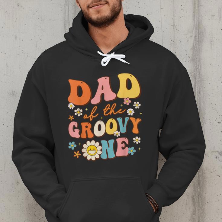 Dad Of The Groovy One 1st Birthday Pregnancy Announcement Men Hoodie Dad Of The Groovy One 1st Birthday Pregnancy Announcement Men Hoodie