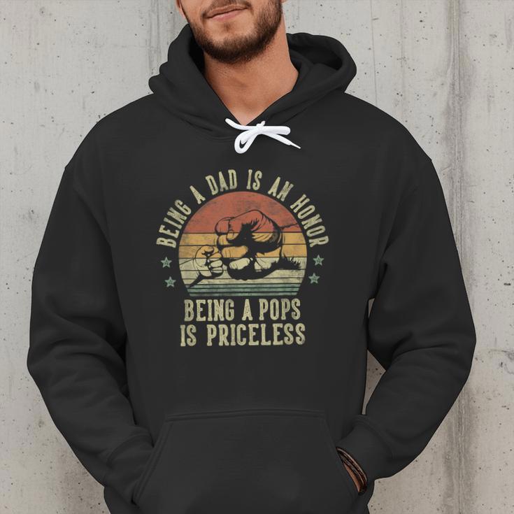 Being A Dad Is An Honor Being A Pops Is Priceless Pops Men Hoodie