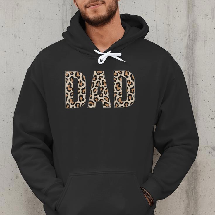 Dad Leopard Print Fathers Day Men Hoodie