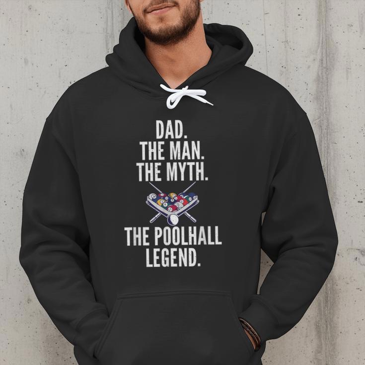 Dad The Man The Myth The Poolhall Legend Pool Billiards Dad Men Hoodie