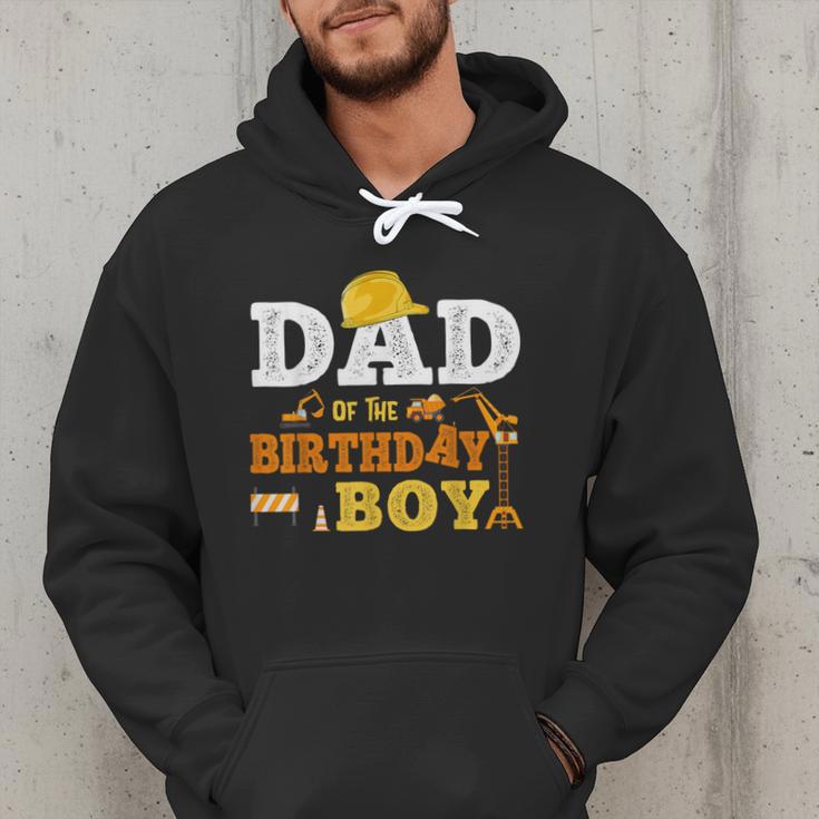 Dad Mom Of The Birthday Boy Kid Construction Matching Family Men Hoodie