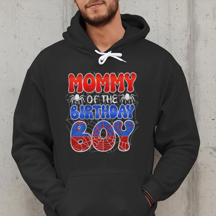 Dad And Mom Mommy Birthday Boy Spider Family Matching Men Hoodie