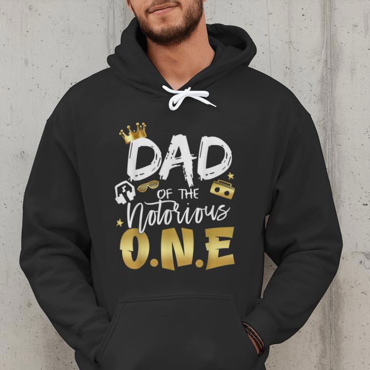 Dad Of The Notorious One Old School 1st Hip Hop Birthday Men Hoodie