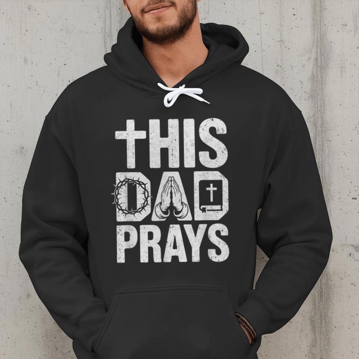 This Dad Pray Religious Vintage Father's Day Christian Daddy Men Hoodie This Dad Pray Religious Vintage Father's Day Christian Daddy Men Hoodie