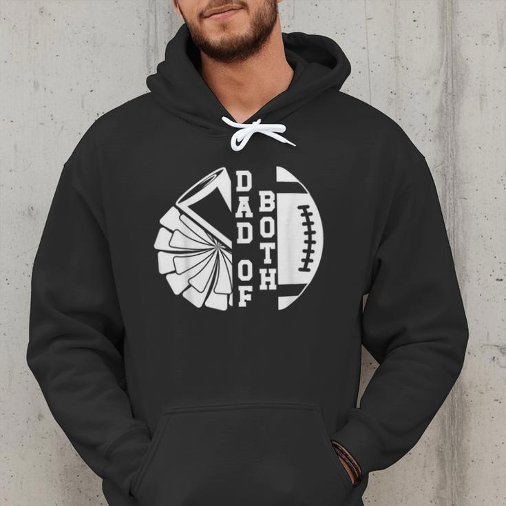 Dad Of Both Proud Football And Cheer Dad Men Hoodie