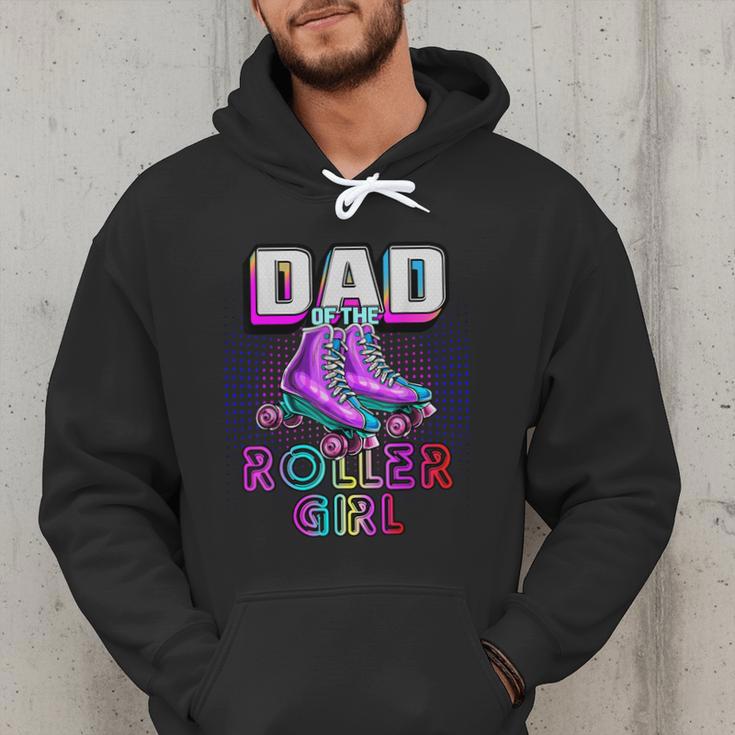 Dad Of Roller Girl Roller Skating Birthday Matching Family Men Hoodie