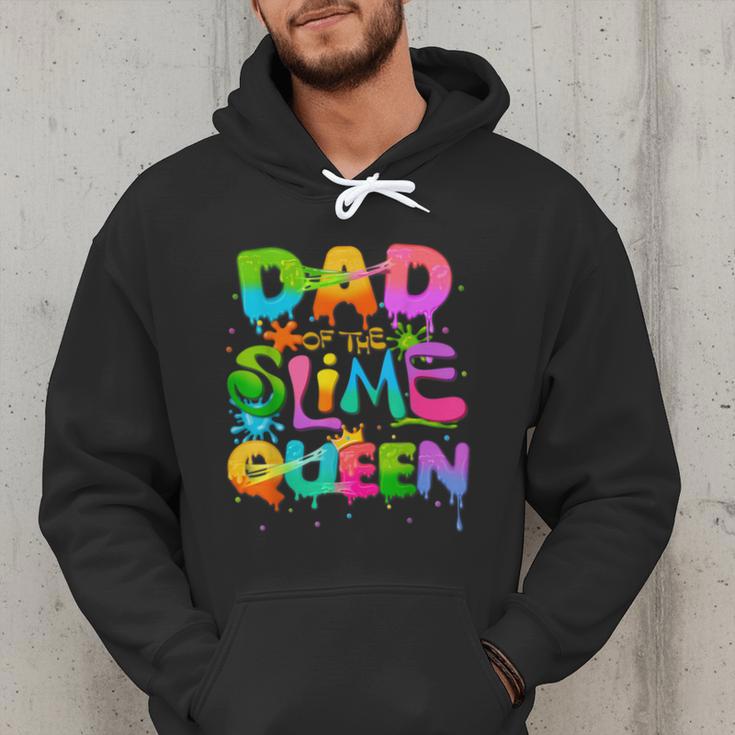 Dad Of The Slime Queen Birthday Family Matching Party Men Hoodie