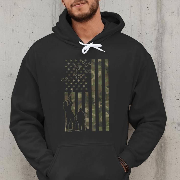 Dad And Son Duck Hunting Father And Son Matching Hunting Men Hoodie