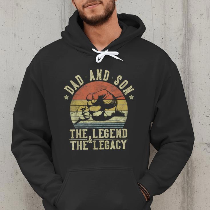 Dad And Son The Legend And The Legacy Dad Men Hoodie