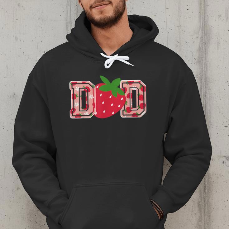 Dad Strawberry Birthday Men Hoodie