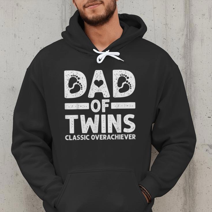 Dad Of Twins Classic Overachiever Cool Twin Dad Men Hoodie