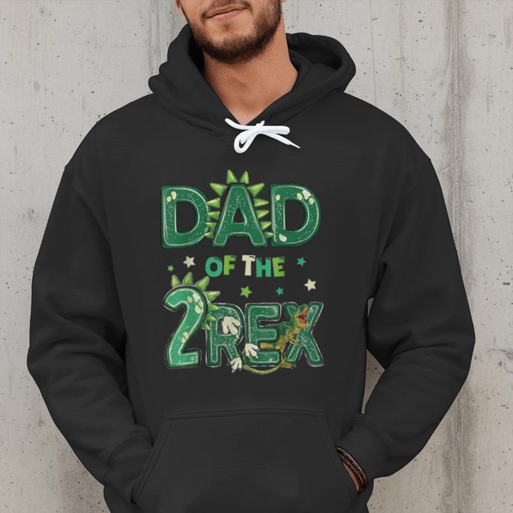 Dad Of The Two Rex Birthday Dinosaur Family Matching Men Hoodie