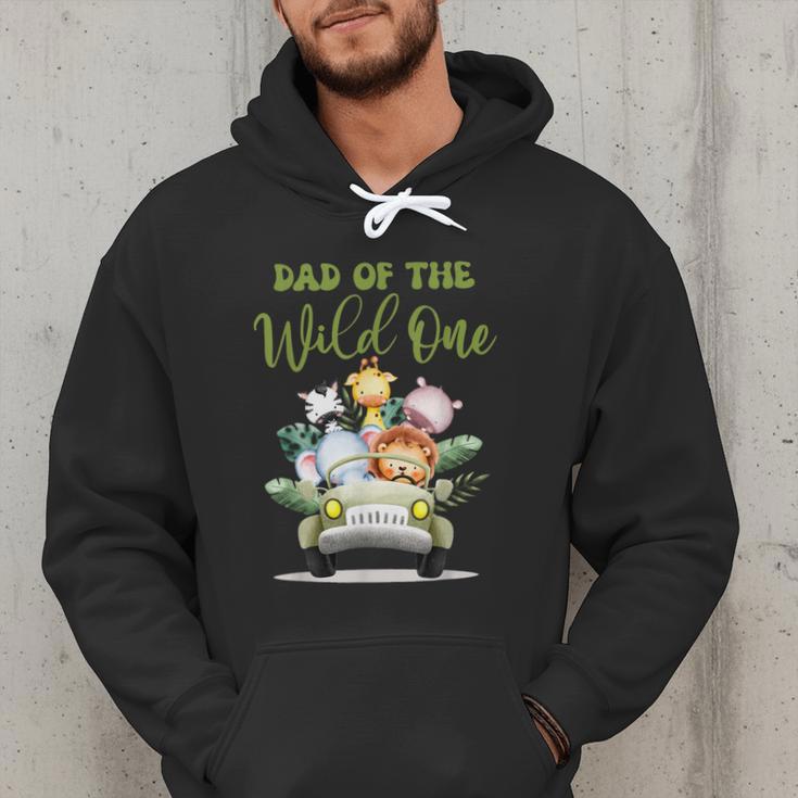 Dad Of The Wild One 1st Birthday Safari Family Matching Men Hoodie
