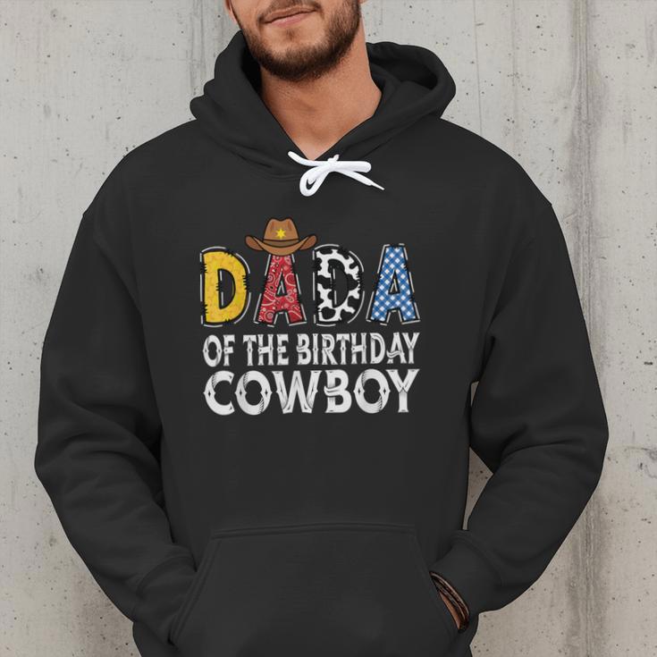 Dada 1st Birthday Cowboy Western Dada Birthday Boy Men Hoodie