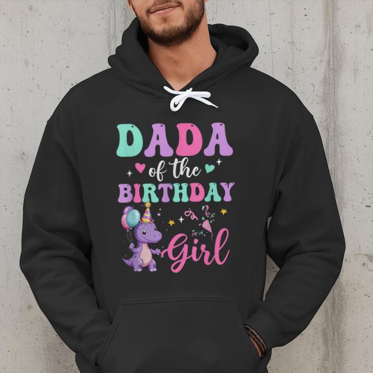 Dada Of The Birthday For Girl Dinosaur T-Rex Party Family Men Hoodie Dada Of The Birthday For Girl Dinosaur T-Rex Party Family Men Hoodie