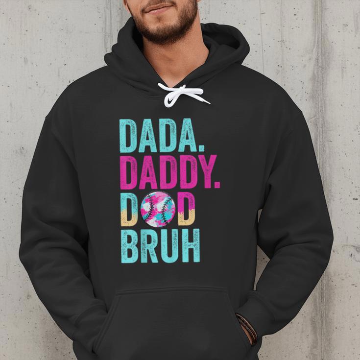 Dada Daddy Dad Bruh Baseball Drip Ice Cream Dad Bruh Men Hoodie