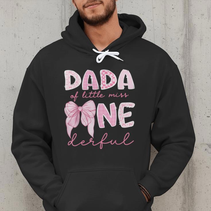 Dada Of Little Miss Onederful First Birthday Girl Bow Men Hoodie