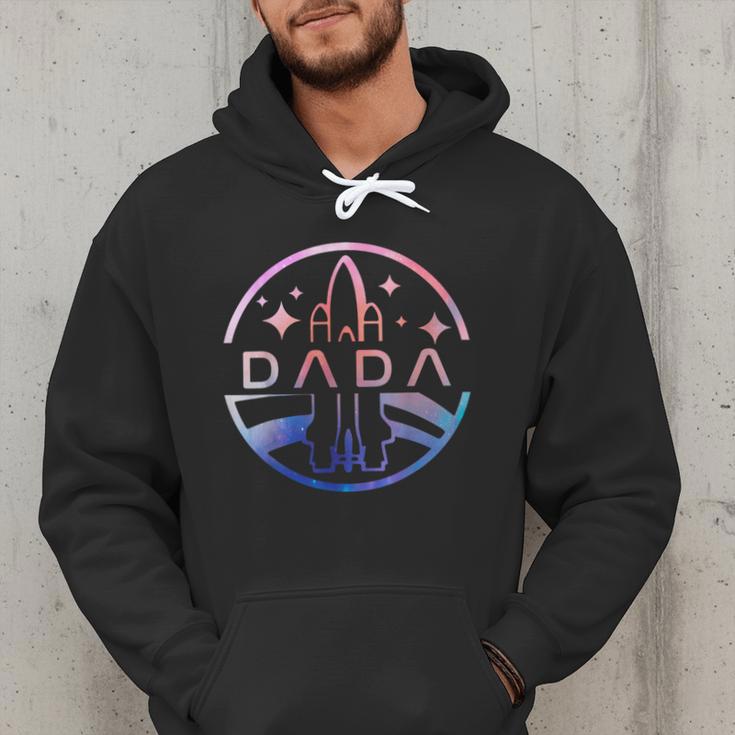 Dada Space Astronaut Rocket Birthday Party Men Hoodie