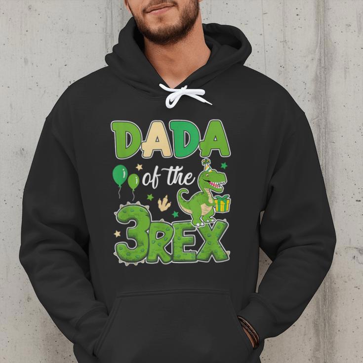 Dada Of The Three Rex Birthday Dinosaur Family Matching Men Hoodie