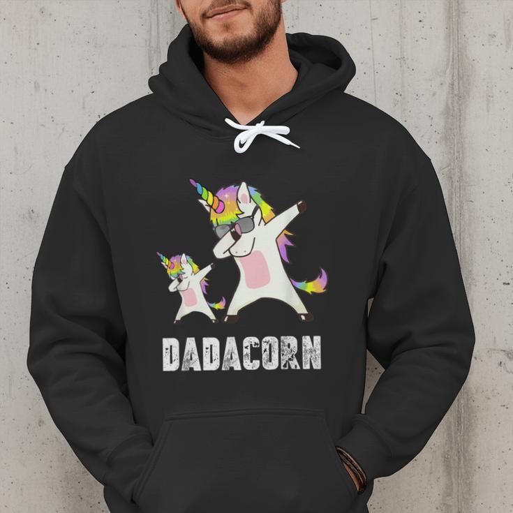 Dadacorn Shirt Unicorn Dad And Baby Best Father Men Hoodie