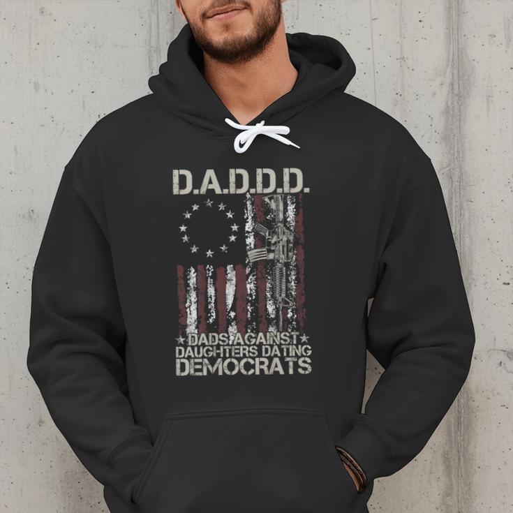Daddd Gun Dads Against Daughters Dating Democrats On Back Men Hoodie Daddd Gun Dads Against Daughters Dating Democrats On Back Men Hoodie