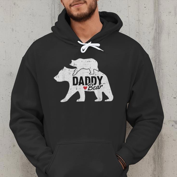Daddy Bear Fathers Day Cute Baby Cub Papa Dad-a Pops Small Men Hoodie
