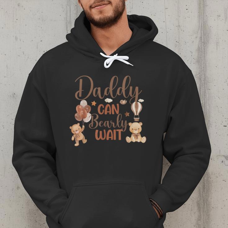 Daddy Can Bearly Wait Bear Gender Neutral Boy Baby Shower Men Hoodie Daddy Can Bearly Wait Bear Gender Neutral Boy Baby Shower Men Hoodie