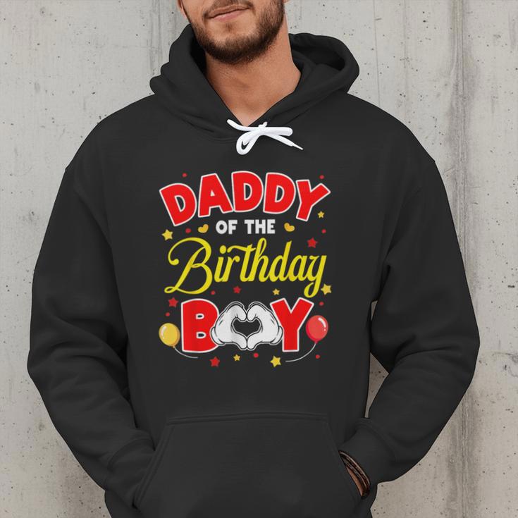 Daddy Of The Birthday Boy Matching Dad Son Family Birthday Men Hoodie