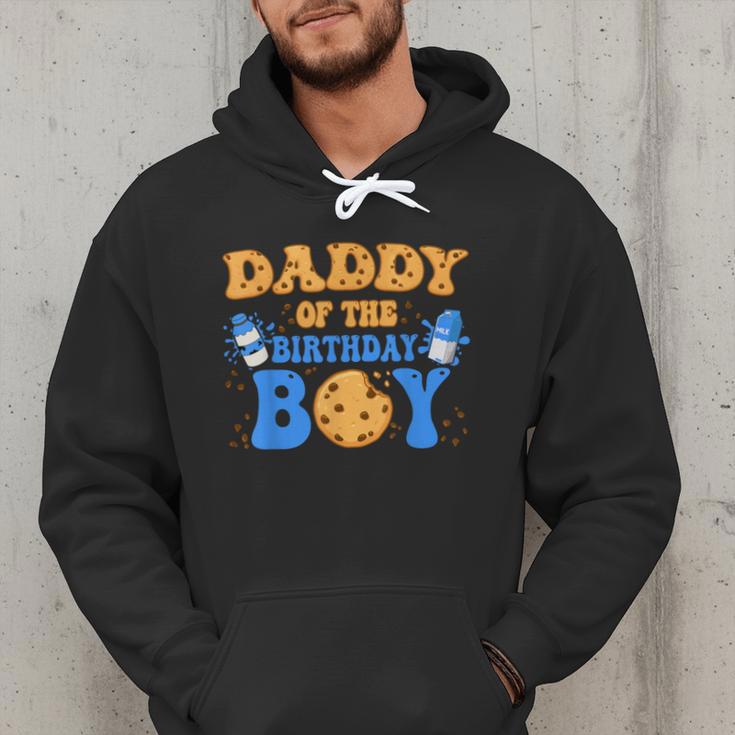 Daddy Of The Birthday Boy Milk And Cookies Lover Men Hoodie